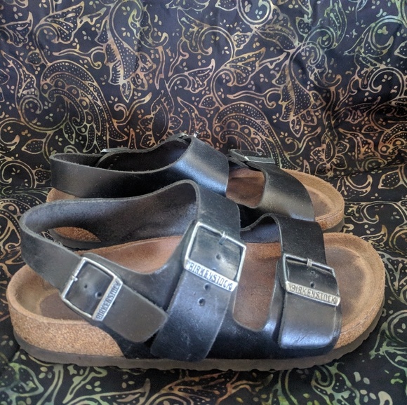 birkenstock milano leather black